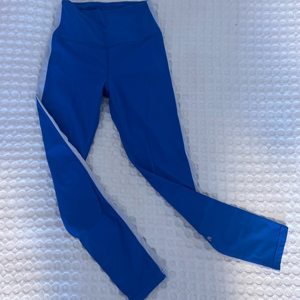 Splits59 Vibrant Blue and White Pin stripe Leggings